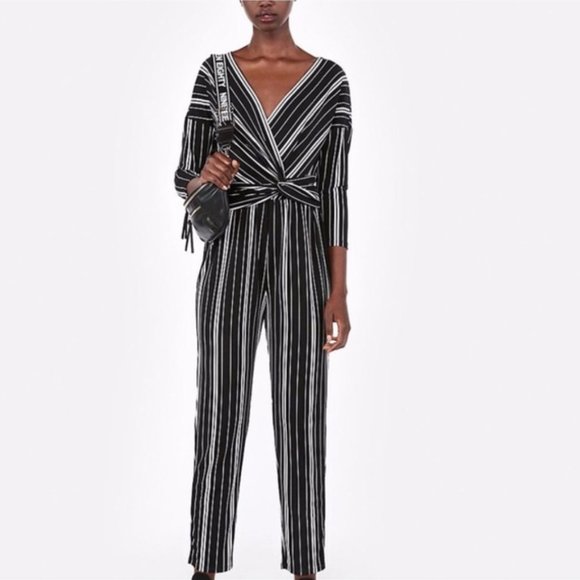 Express Pants - NWT Express Stripe Jumpsuit
